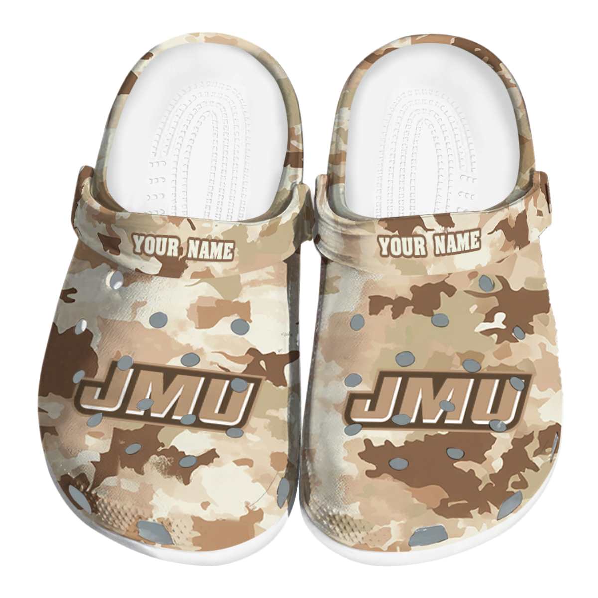 James Madison Dukes NCAA Sport Crocs Crocband Clogs Shoes Comfortable For Men Women and Kids