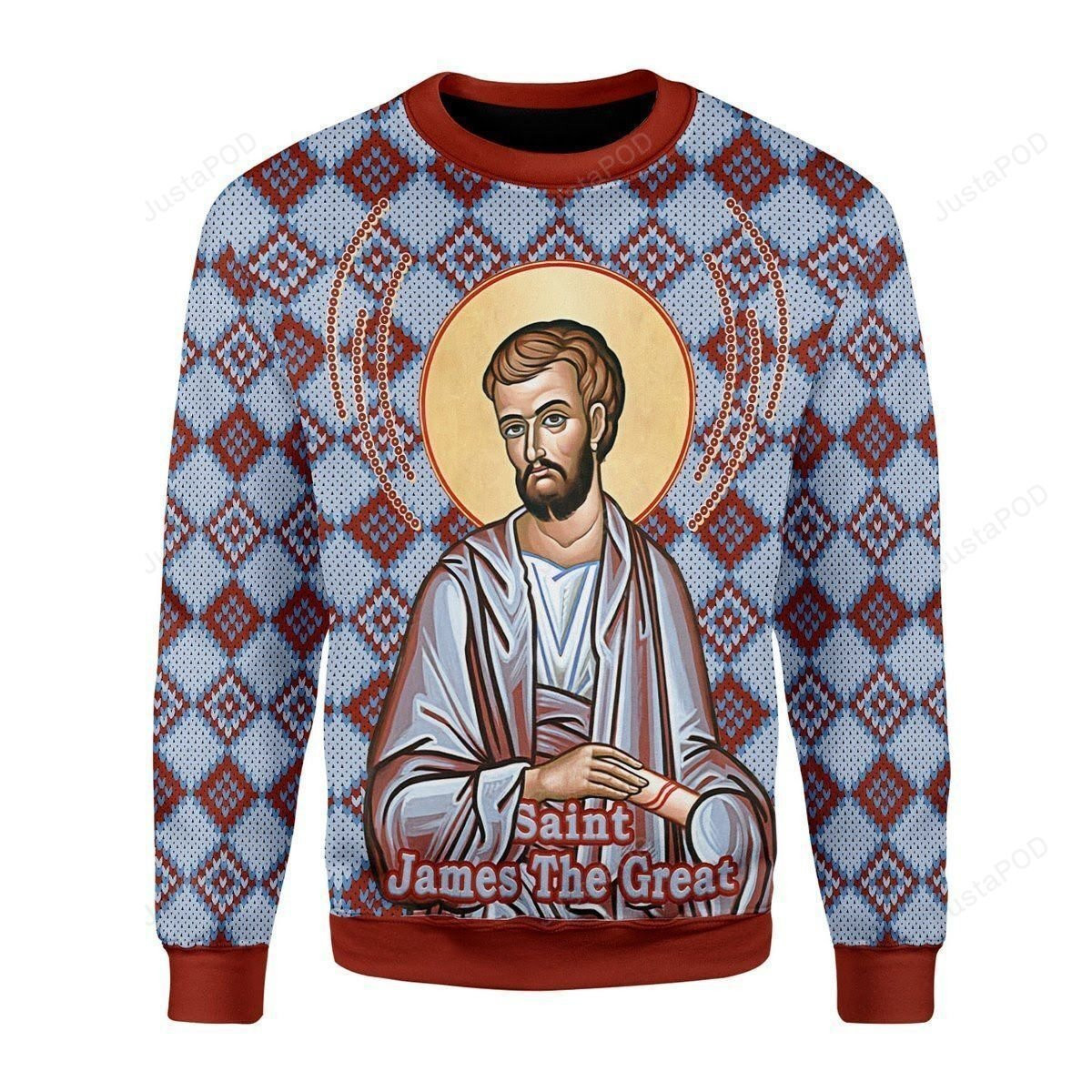 James Ugly Christmas Sweater Adult 3D Funny Matching for family