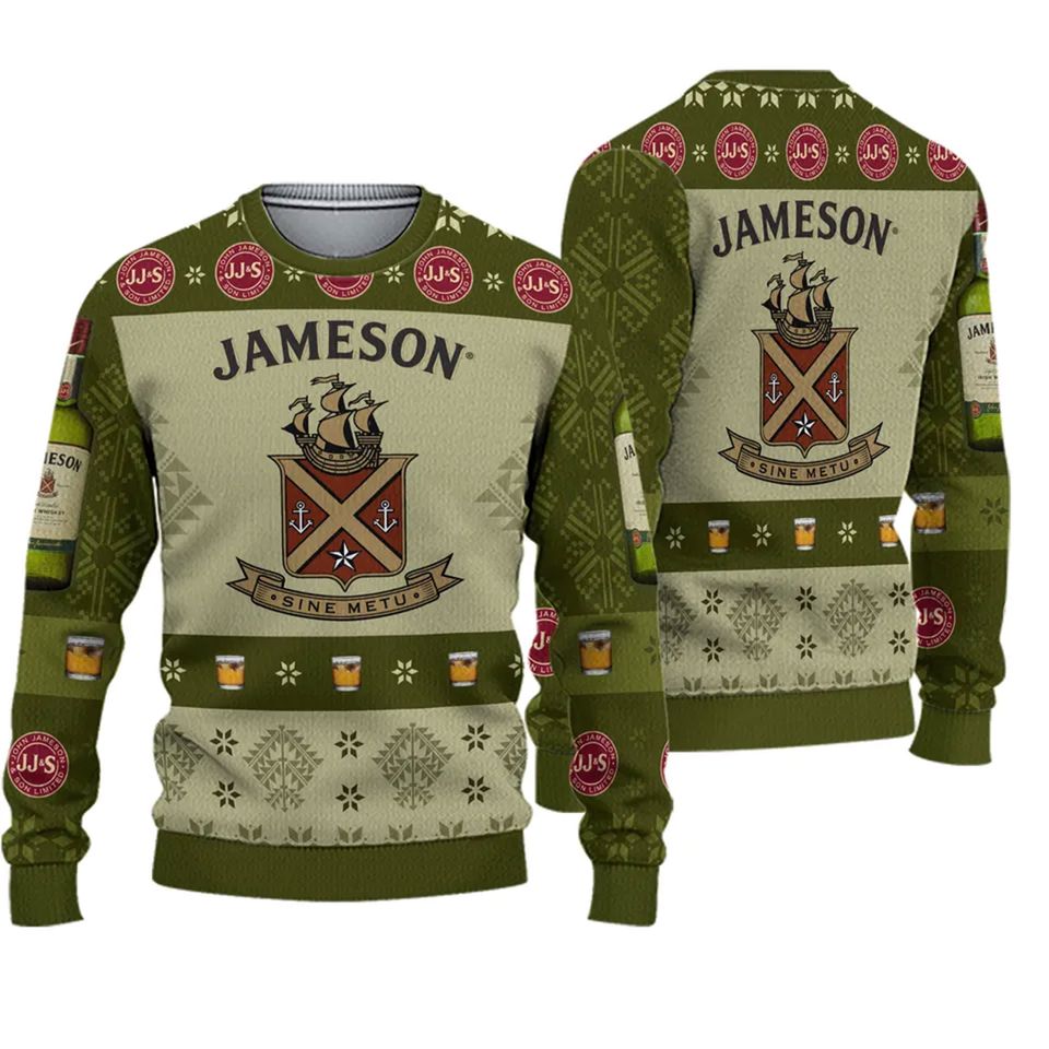 Jameson Irish Whiskey Ugly Christmas Sweater