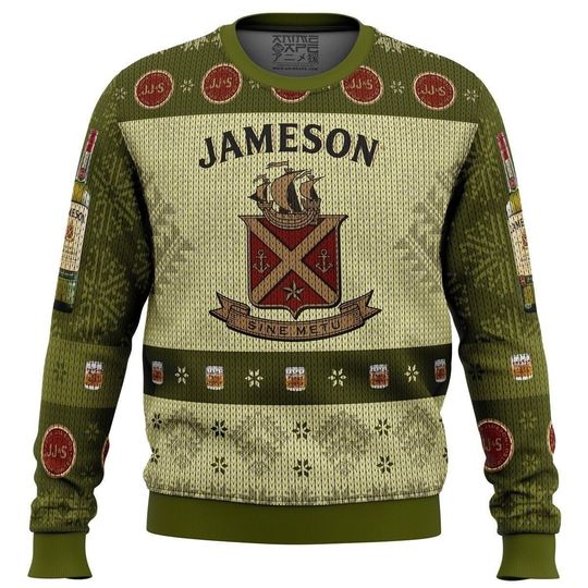 Jameson Irish Whiskey Ugly Christmas Sweater - Image 3