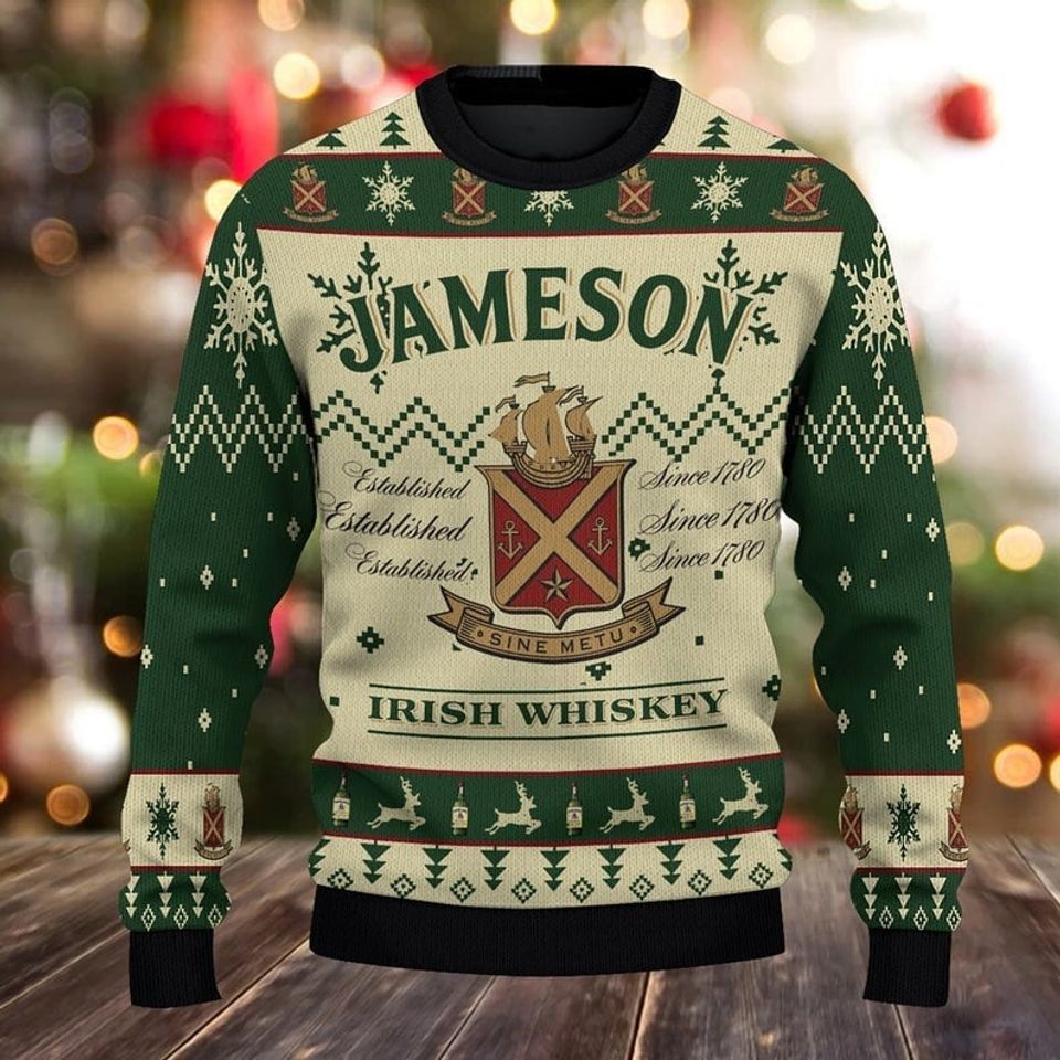 Jameson Irish Whiskey Ugly Christmas Sweater