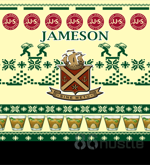 Jameson Irish Whiskey Ugly Christmas Sweater Adult 3D Funny Matching for family - Image 2