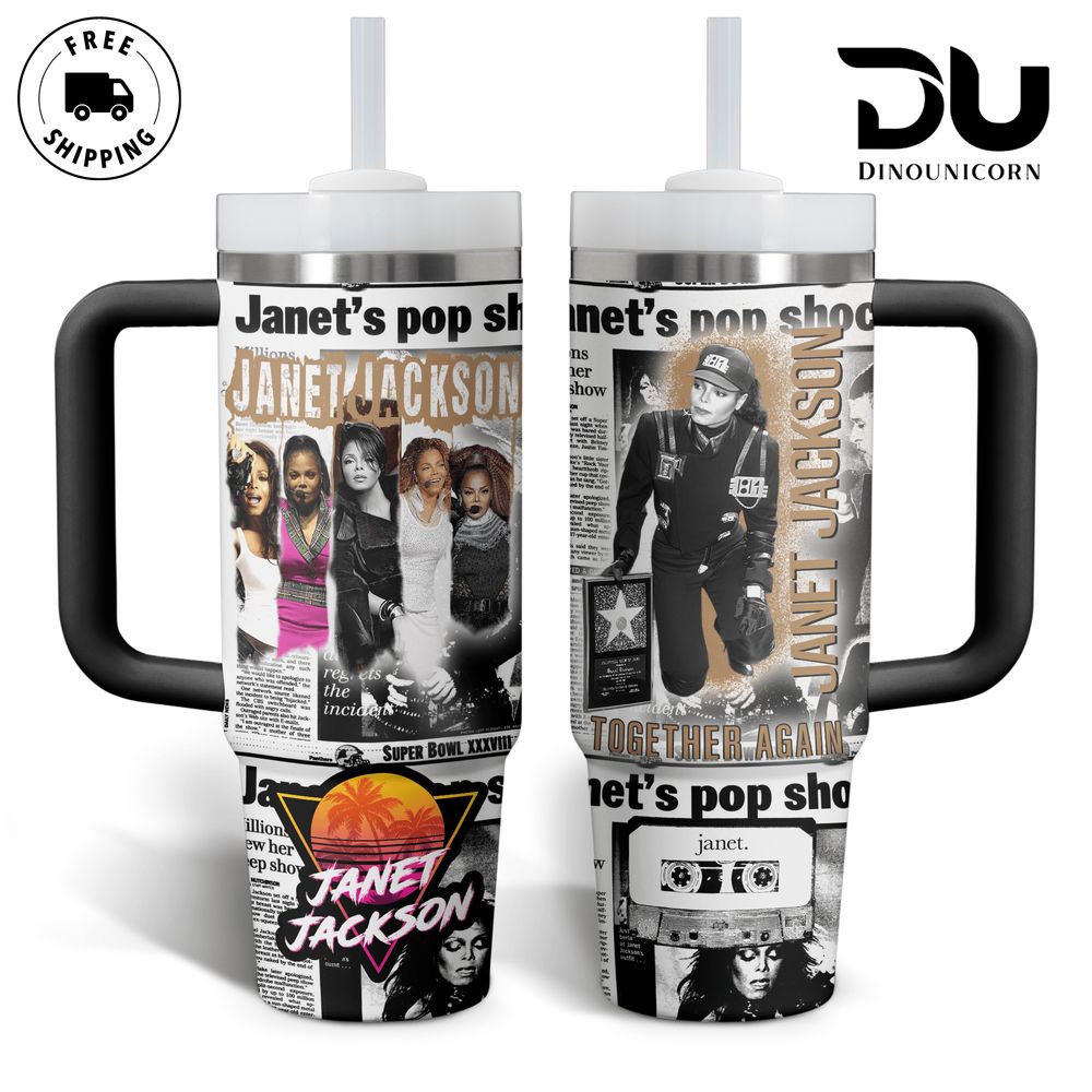 Janet Jackson Music Custom Stanley Cup 40 oz 30 oz Tumbler With HandleTVC2301709
