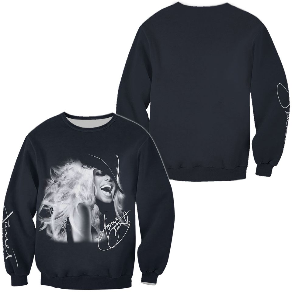 Janet Jackson Together Again 2024  3D Sweatshirt
