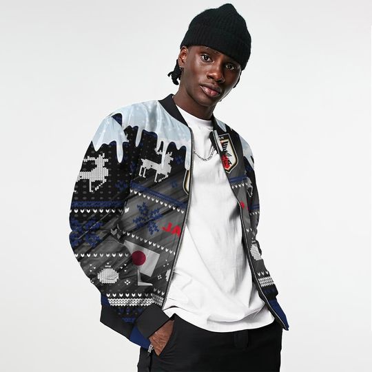 Japan Ugly Christmas Sweater Sport Soccer Team, World Cup 2022 3D Sweatshirt - Image 18