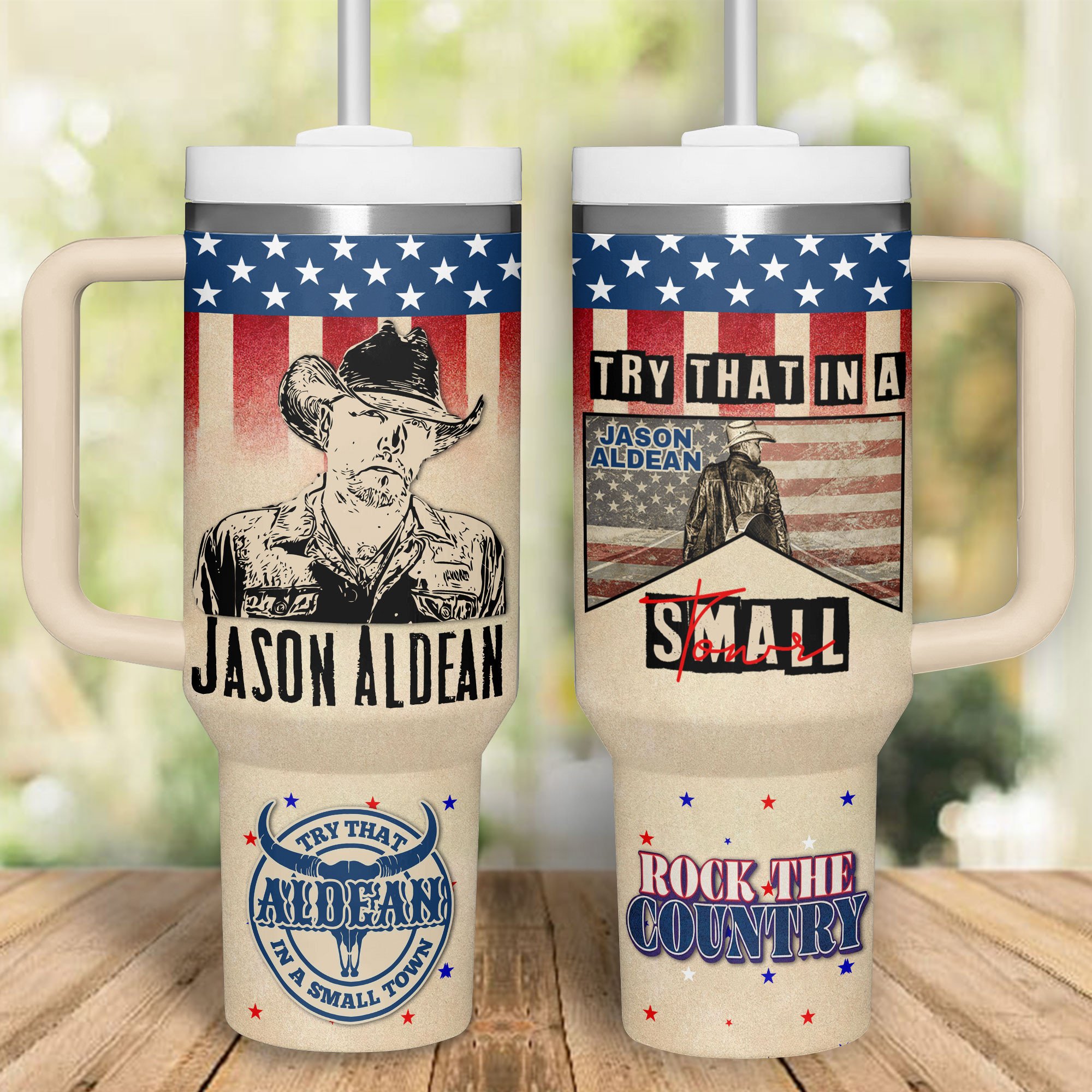 Jason Aldean Music Custom Stanley Cup 40 oz 30 oz Tumbler With HandleTVC2301315