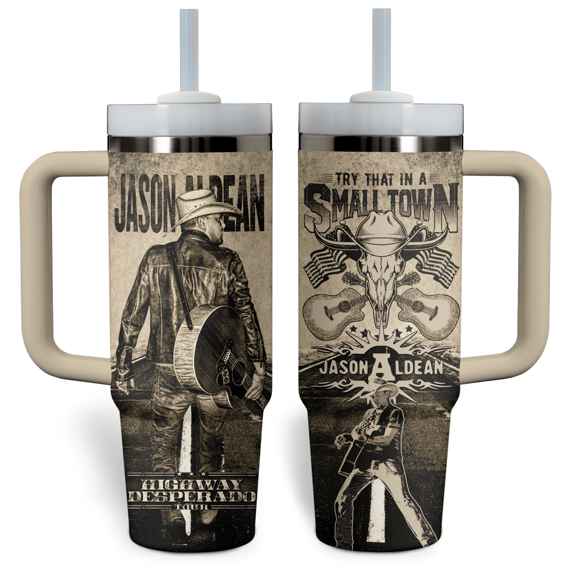 Jason Aldean Music Custom Stanley Cup 40 oz 30 oz Tumbler With HandleTVC2301523