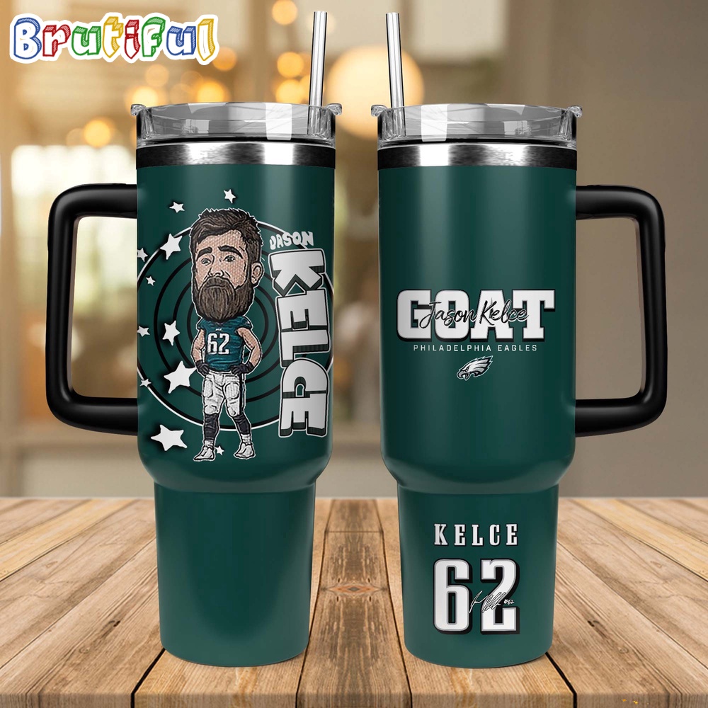 Jason Kelce Philadelphia Eagles NFL Sports Custom Stanley Cup 40 oz 30 oz Tumbler With HandleTVC2301413