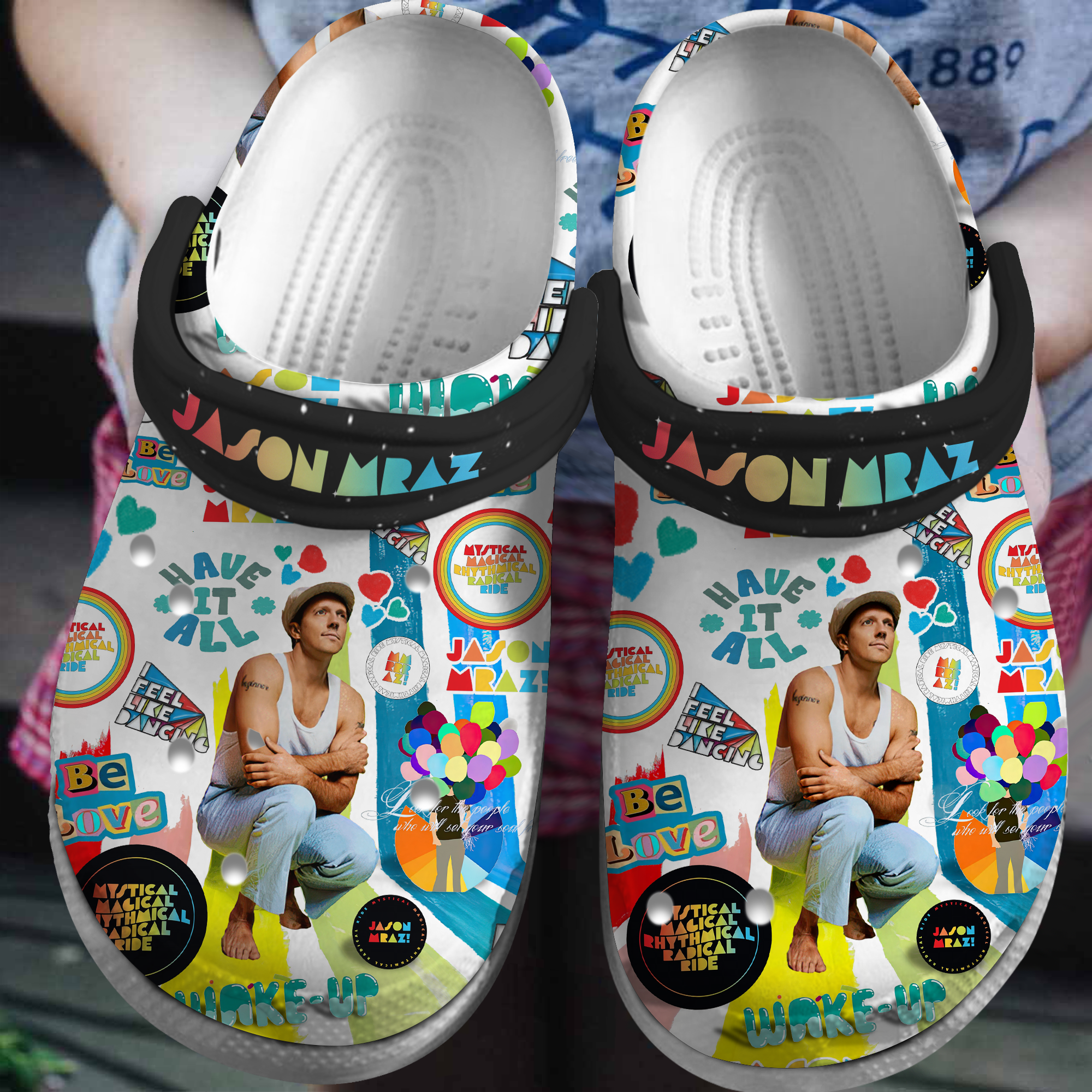 Jason Mraz Music Crocs Crocband Clogs Shoes Comfortable For Men Women and Kids