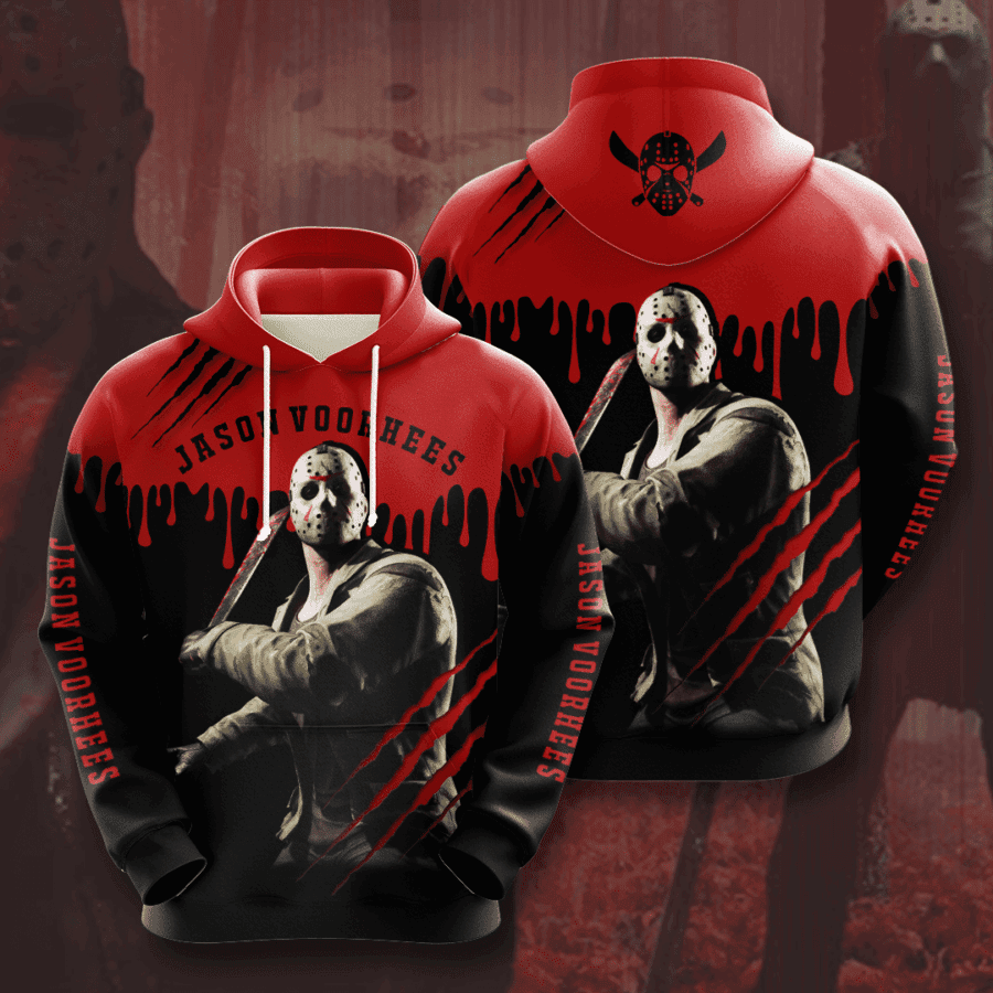 Jason Voorhees 3D All Over Print Hoodie, Zip Hoodie