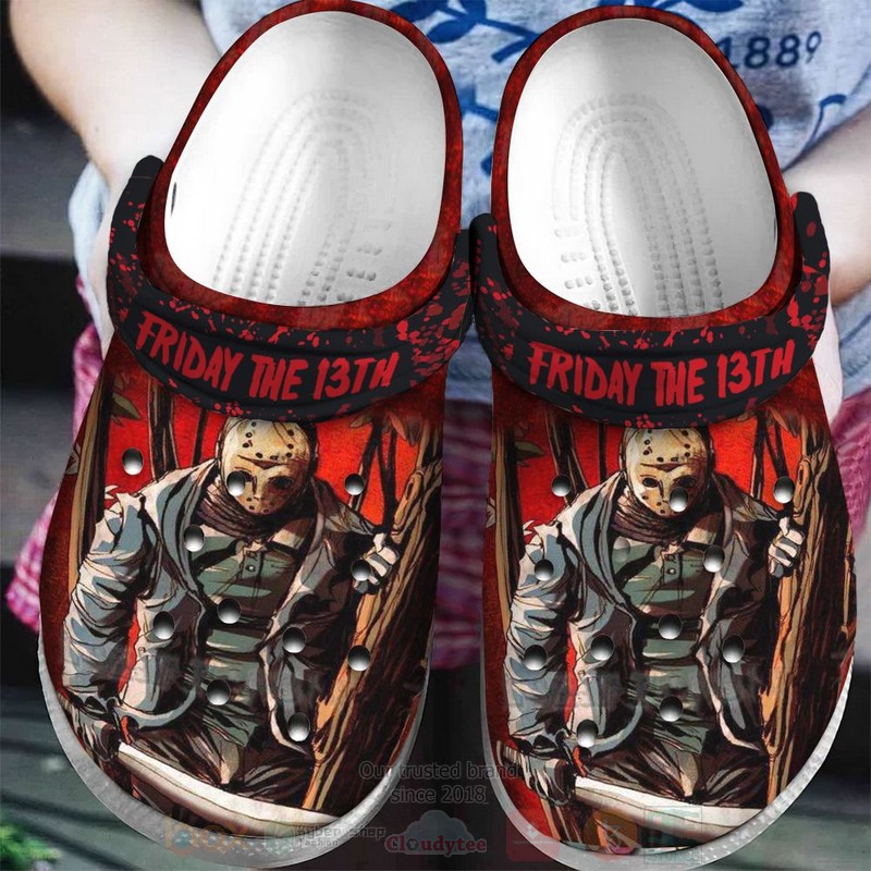 Jason Voorhees Horror Movie Crocs Crocband Clogs Shoes Comfortable For Men Women and Kids