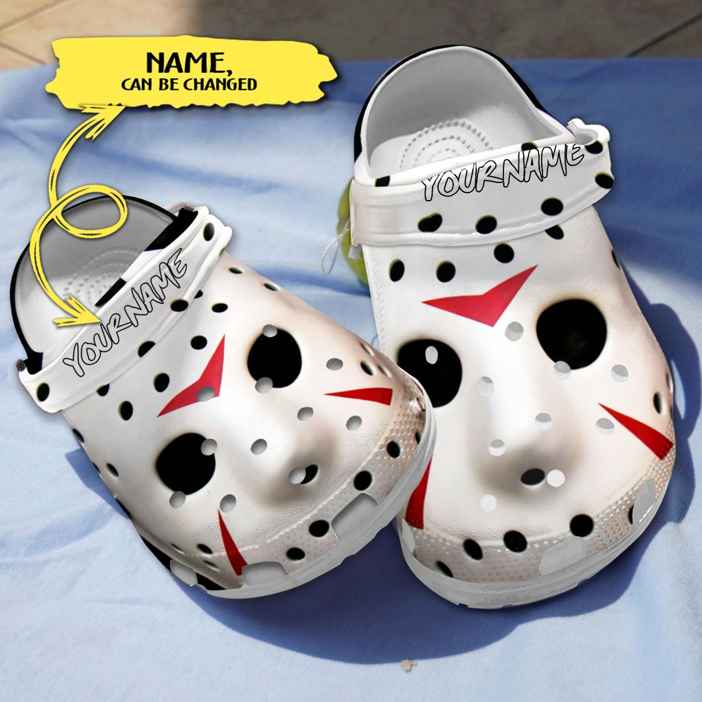 Jason Voorhees Horror Movie Crocs Crocband Clogs Shoes Comfortable For Men Women and Kids
