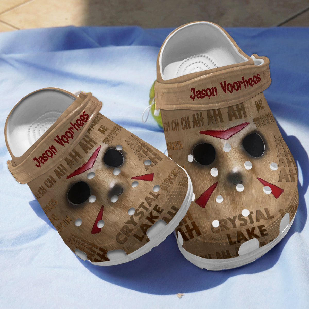 Jason Voorhees Horror Movie Crocs Crocband Clogs Shoes Comfortable For Men Women and Kids