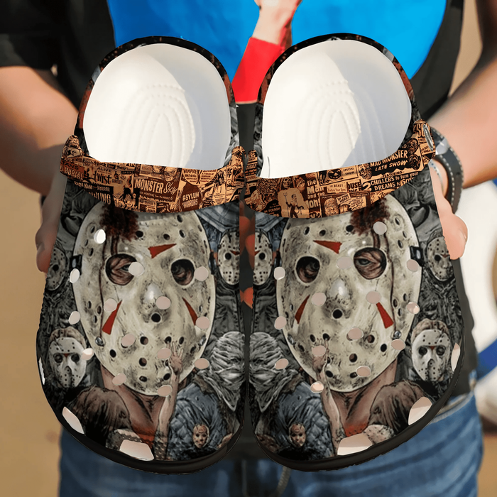 Jason Voorhees Horror Movie Crocs Crocband Clogs Shoes Comfortable For Men Women and Kids