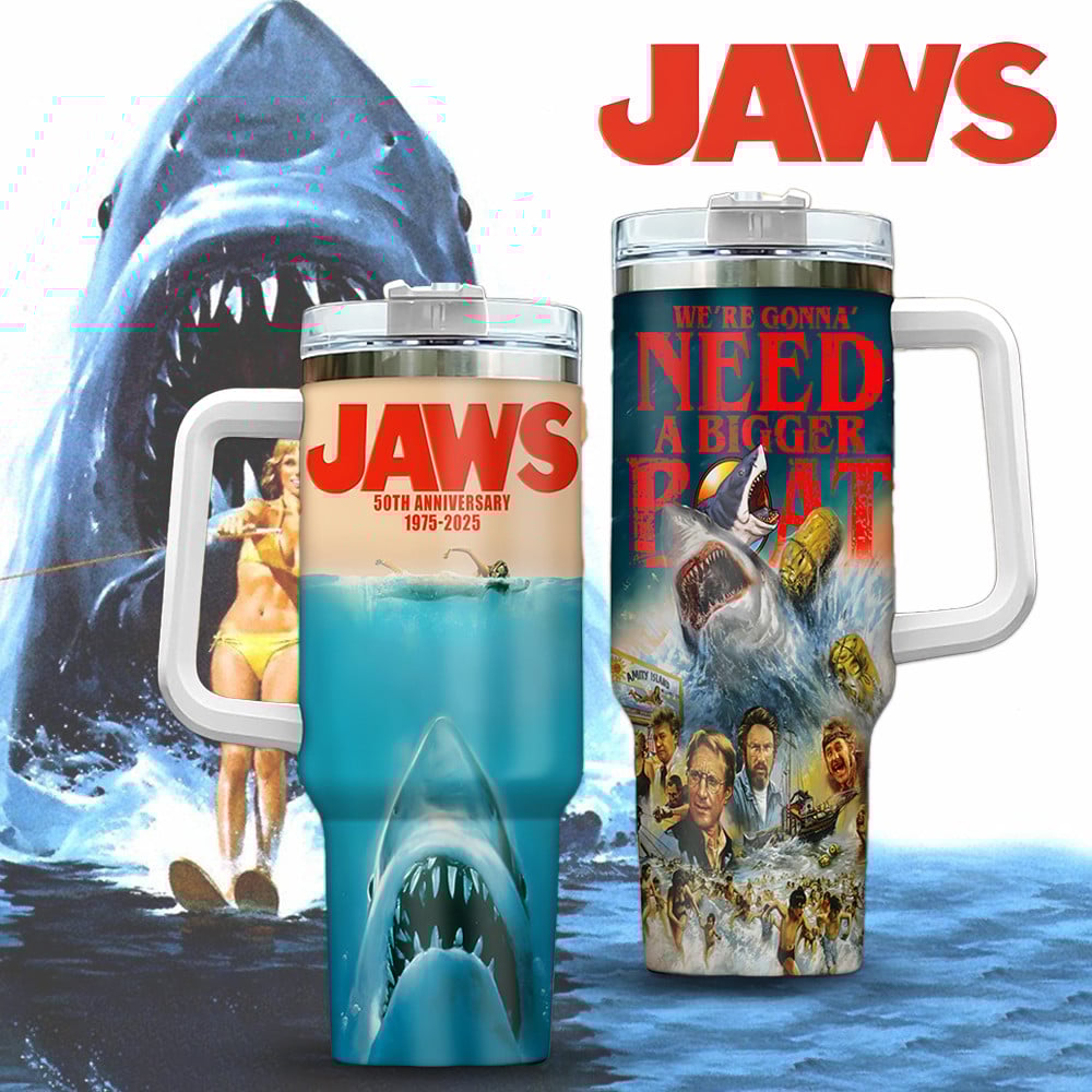 Jaws Movies Custom Stanley Cup 40 oz 30 oz Tumbler With HandleTVC2301126