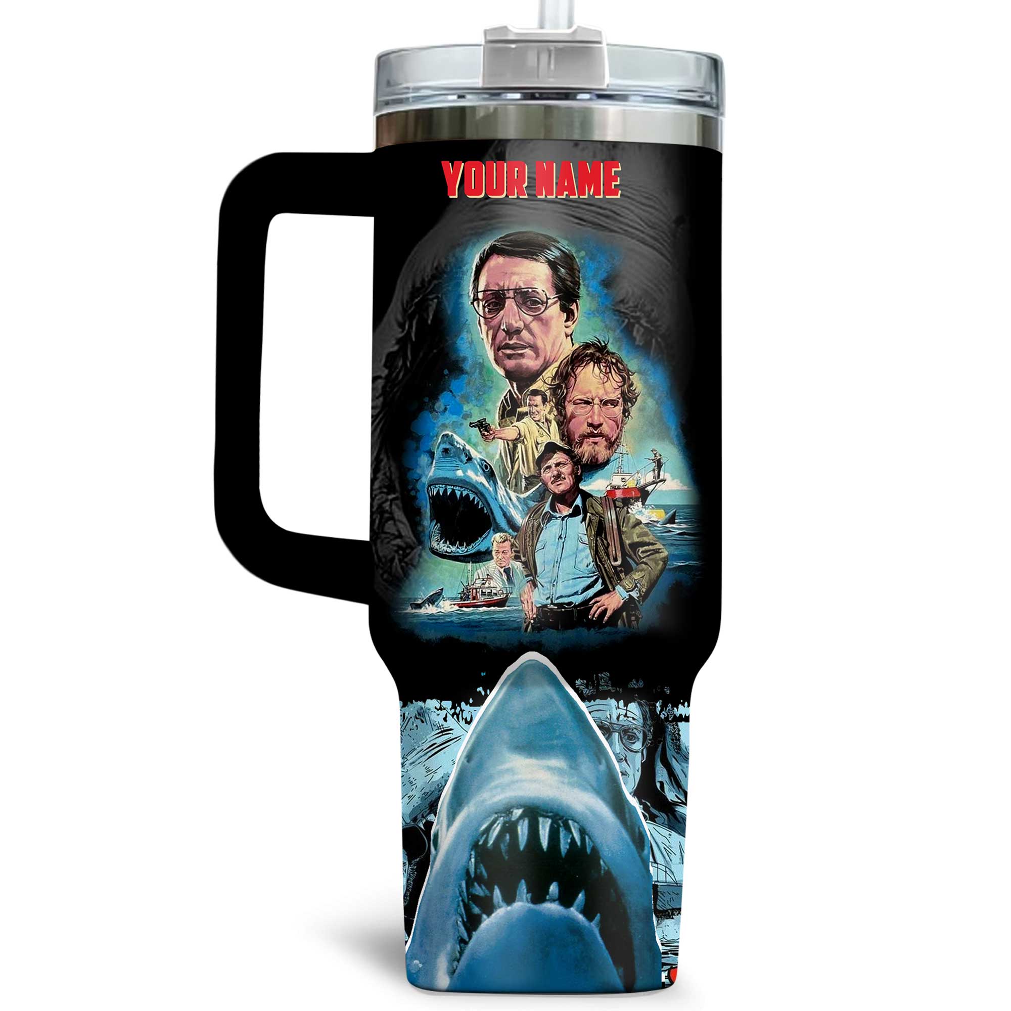 Jaws Movies Custom Stanley Cup 40 oz 30 oz Tumbler With HandleTVC2301176 - Image 2