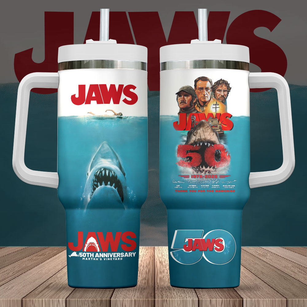 Jaws Movies Custom Stanley Cup 40 oz 30 oz Tumbler With HandleTVC2301248