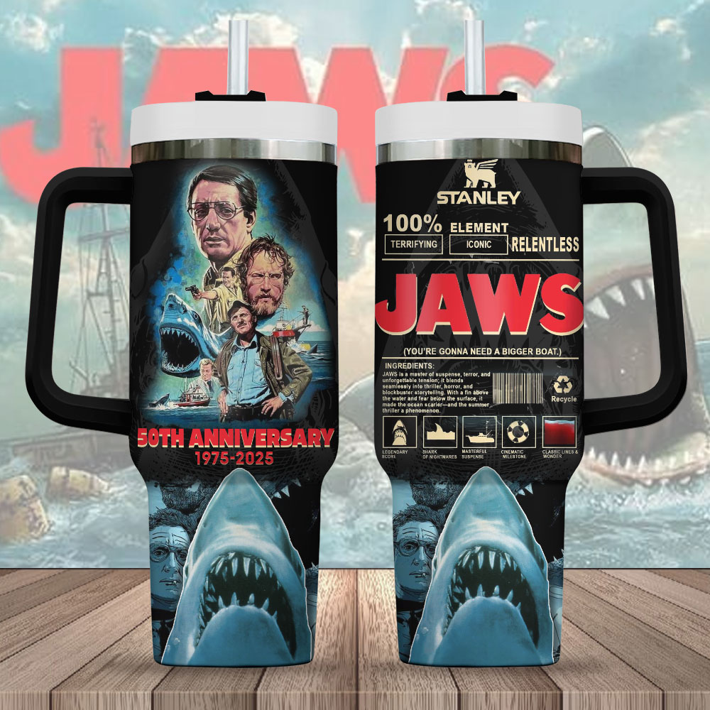 Jaws Movies Custom Stanley Cup 40 oz 30 oz Tumbler With HandleTVC2301248