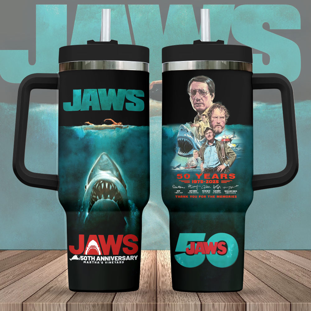 Jaws Movies Custom Stanley Cup 40 oz 30 oz Tumbler With HandleTVC2301248