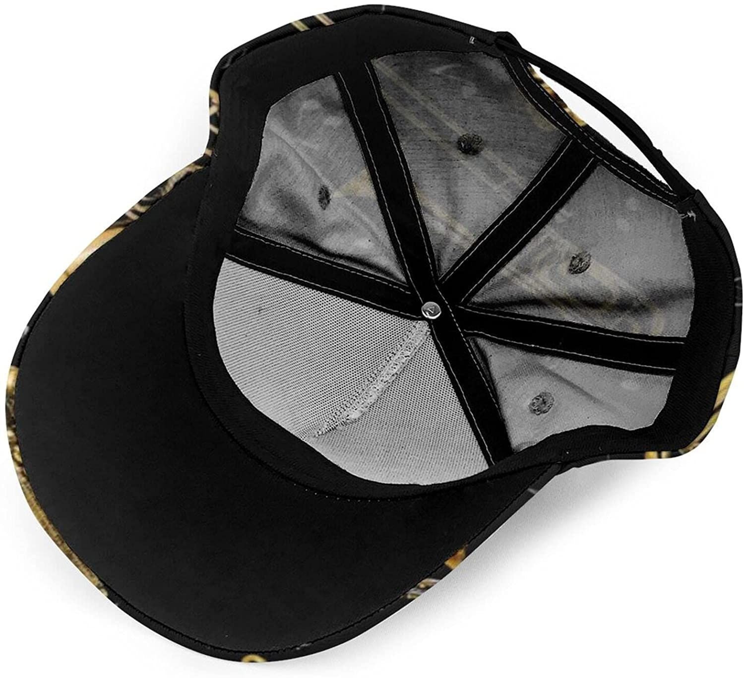 Jazz Music Instruments Saxophone Instrument Adjustable Unisex 3D Baseball Cap Trucker Hats Sports Trucker Hats Custom Hats Gifts For Men & Women