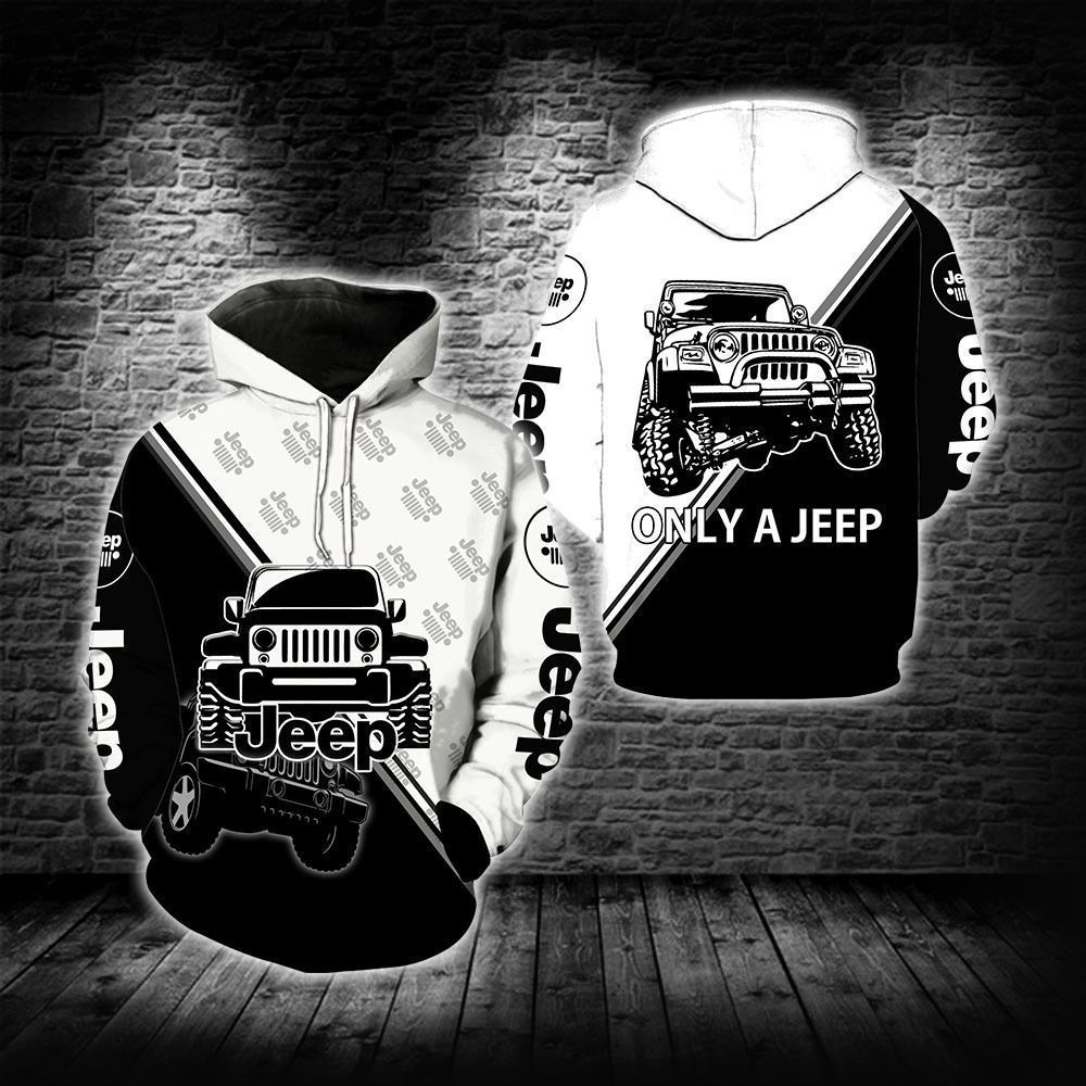 Jeep 3D All Over Print Hoodie, Zip Hoodie