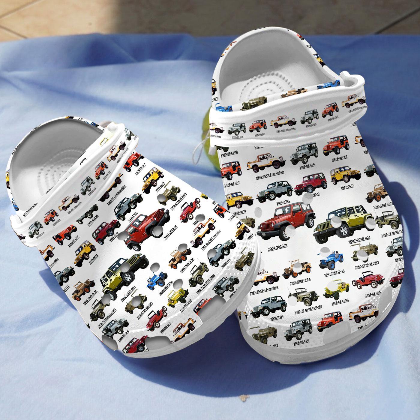 Jeep Collection Crocs Crocband Clogs Shoes Comfortable For Men Women and Kids