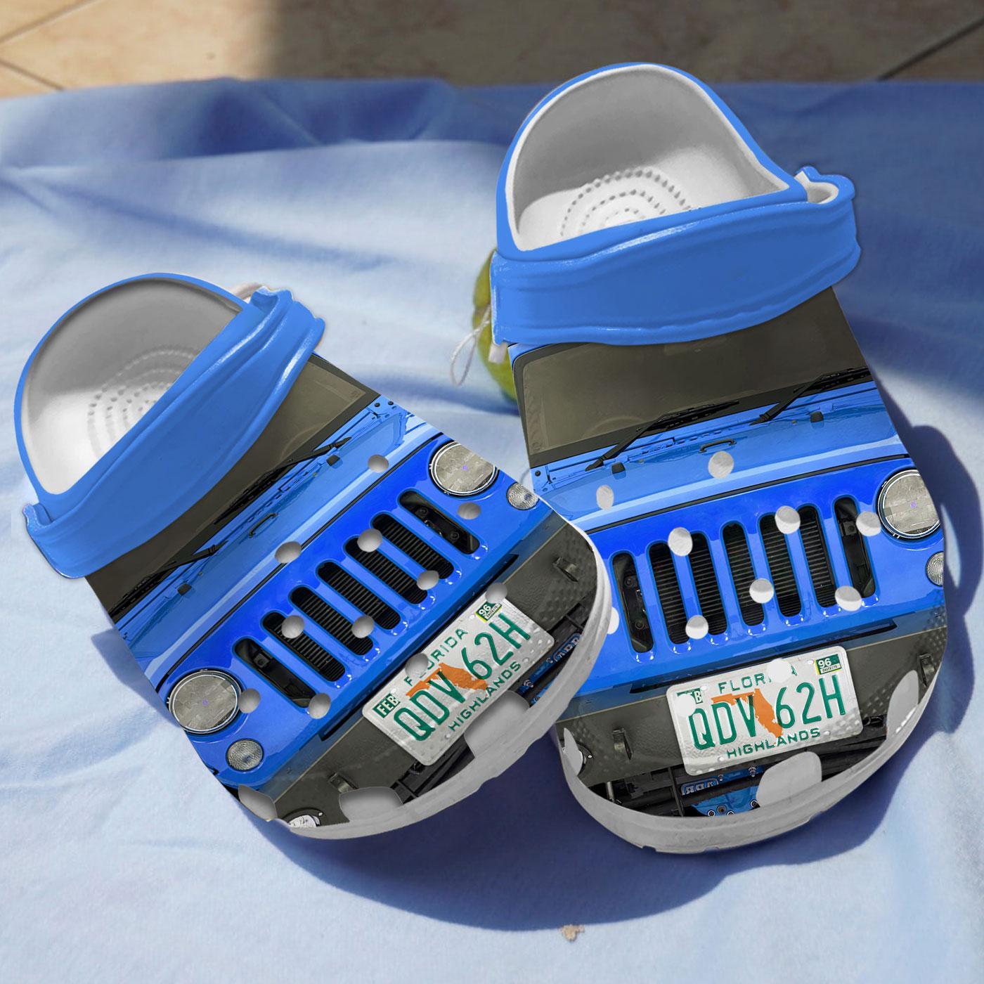 Jeep Front Crocs Crocband Clogs Shoes Comfortable For Men Women and Kids