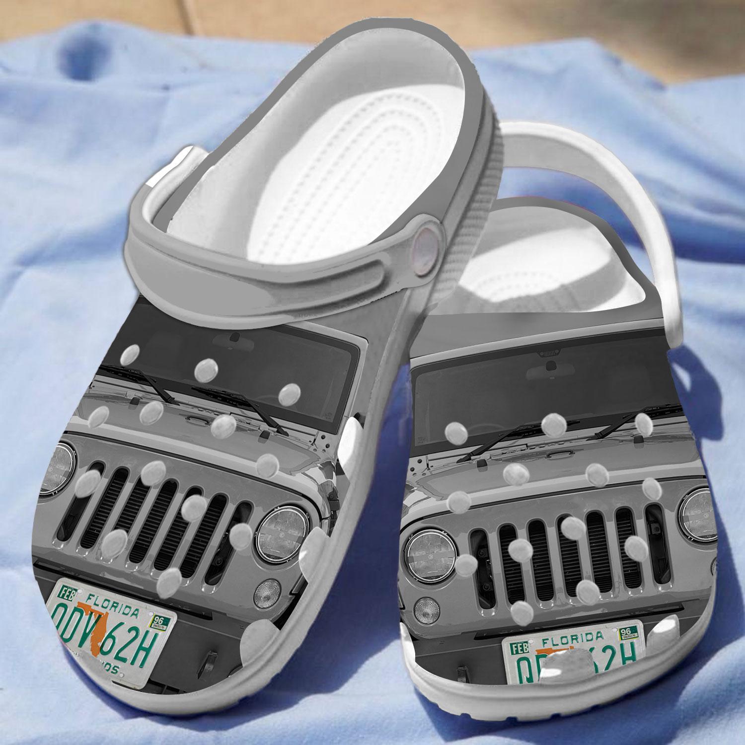 Jeep Front Crocs Crocband Clogs Shoes Comfortable For Men Women and Kids - Image 4