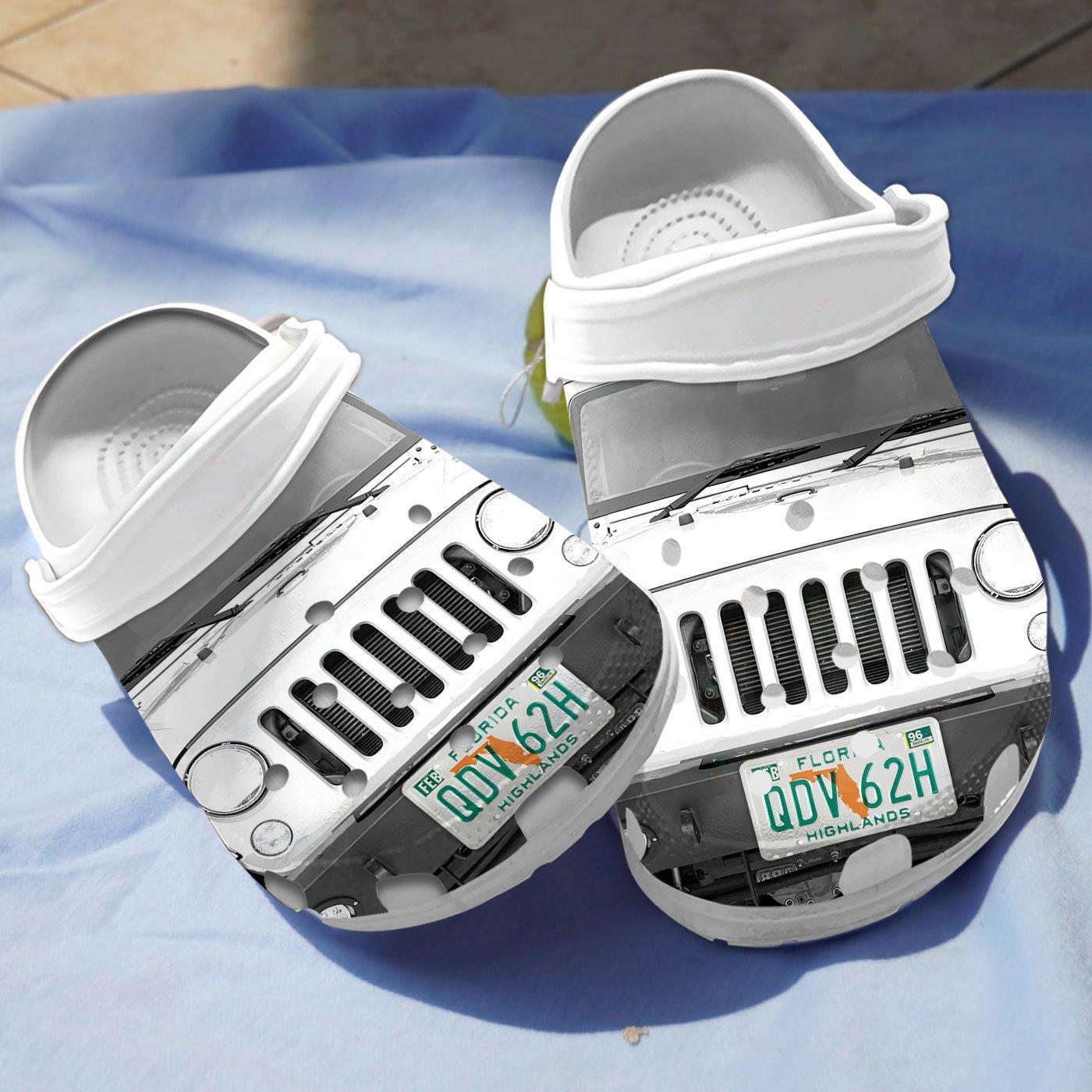 Jeep Front Crocs Crocband Clogs Shoes Comfortable For Men Women and Kids