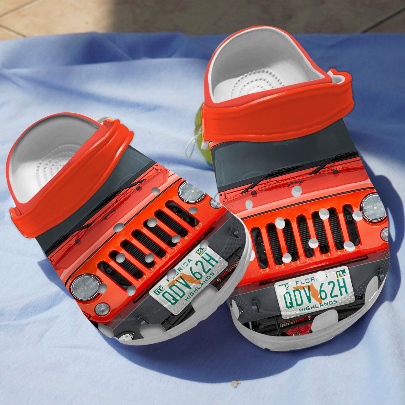 Jeep Front Crocs Crocband Clogs Shoes Comfortable For Men Women and Kids