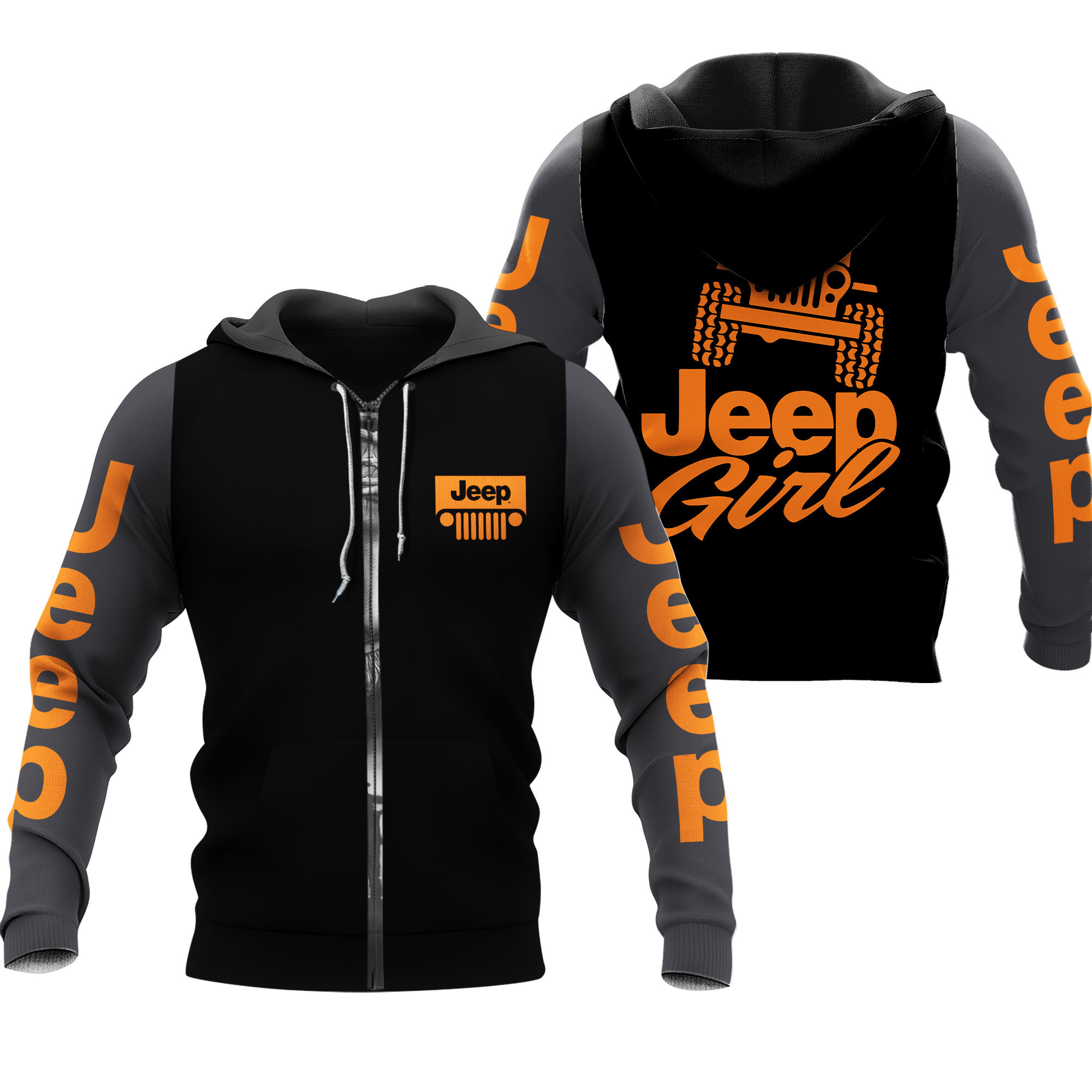 Jeep Girl 3D All Over Print Hoodie, Zip Hoodie