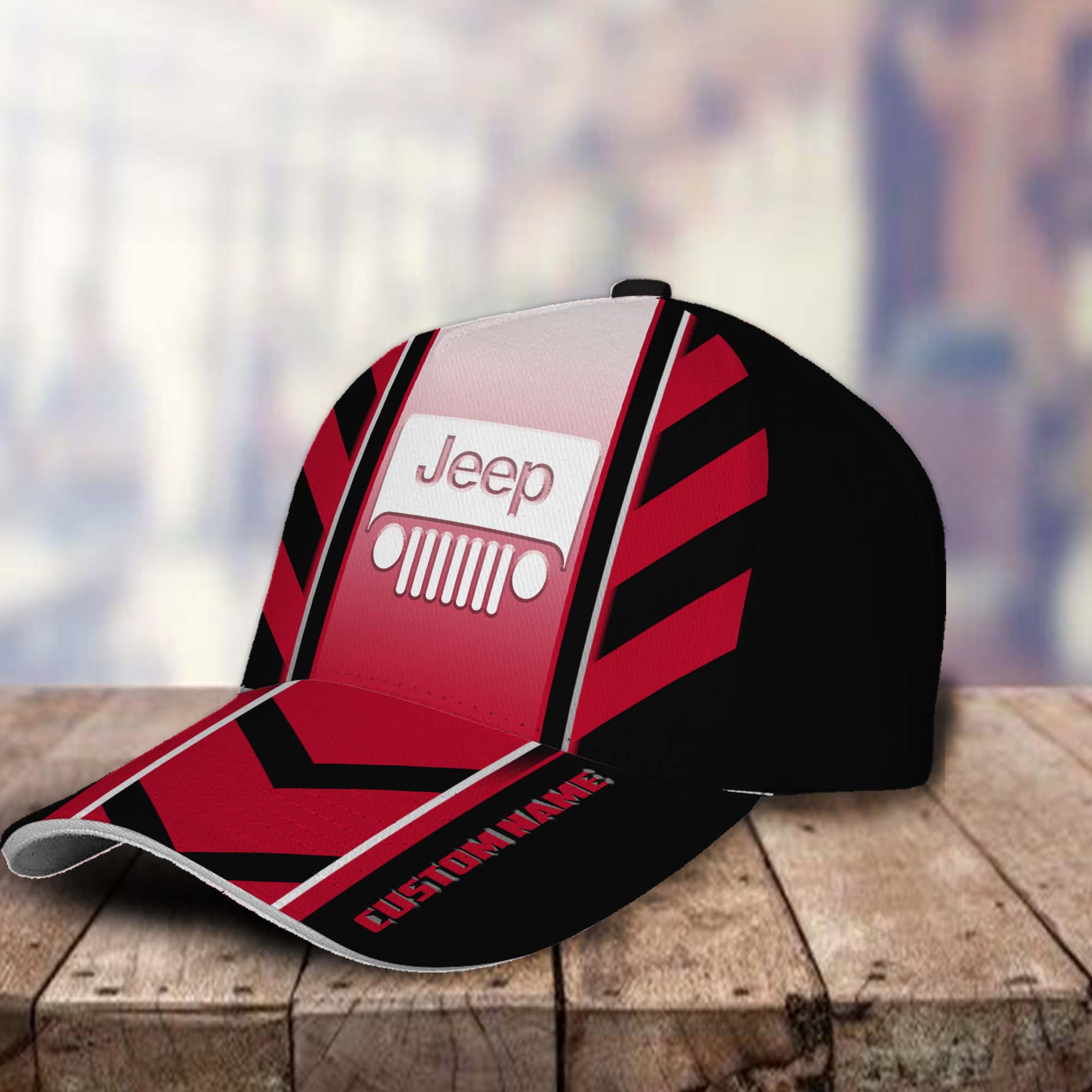 Jeep wrangler 3D Classic Cap Custom Name Trucker Hats Custom Hats Gifts For Men & Women