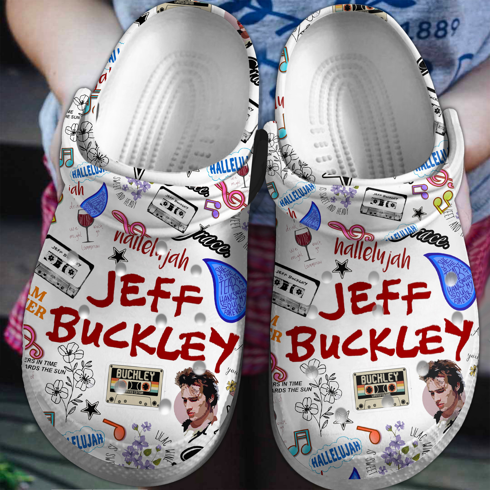 Jeff Buckley Music Crocs Crocband Clogs Shoes Comfortable For Men Women and Kids