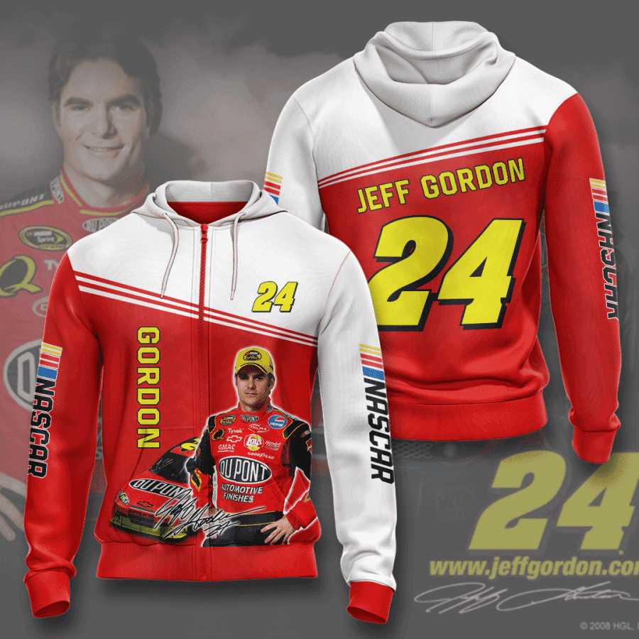 Jeff Gordon 24 Nascar 3D All Over Print Hoodie, Zip Hoodie