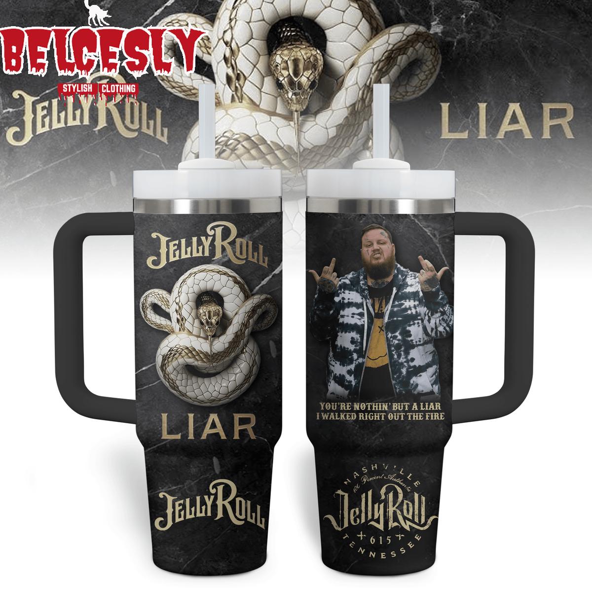 Jelly Roll Music Custom Stanley Cup 40 oz 30 oz Tumbler With HandleTVC2301535
