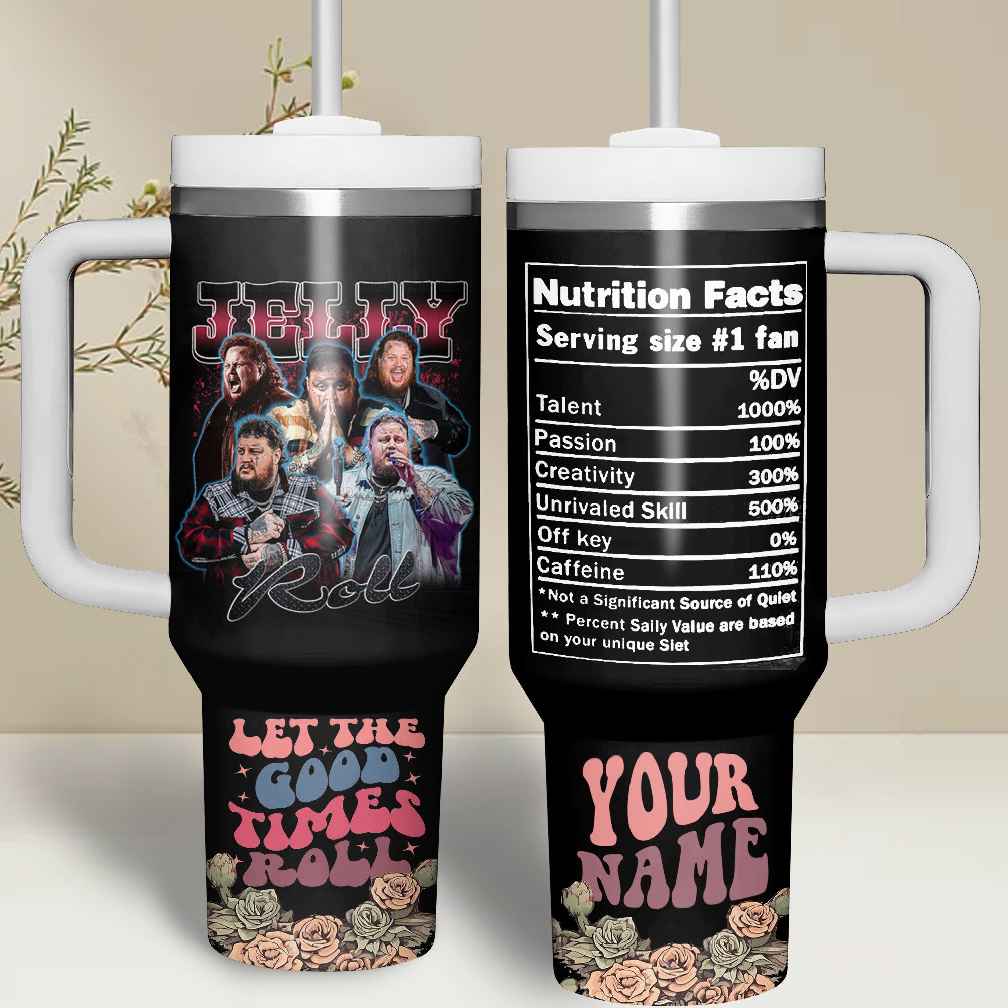 Jelly Roll Music Custom Stanley Cup 40 oz 30 oz Tumbler With HandleTVC2301695