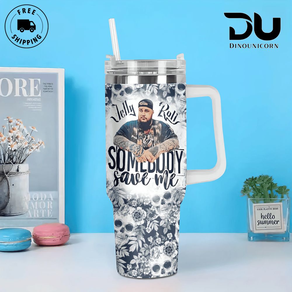 Jelly Roll Music Custom Stanley Cup 40 oz 30 oz Tumbler With HandleTVC2301708 - Image 2