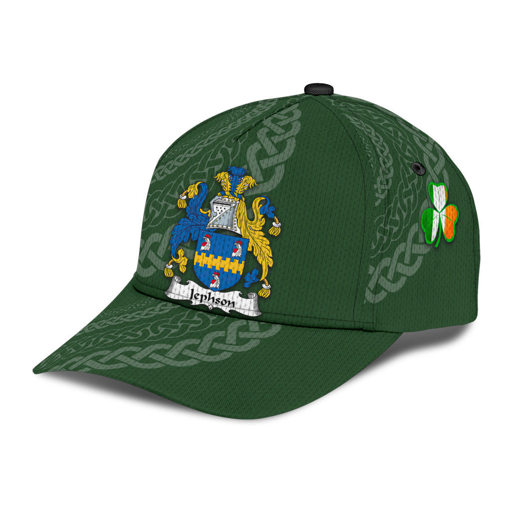 Jephson Coat Of Arms - Irish Family Crest St Patrick's Day Hat Classic Cap Trucker Hats Custom Hats Gifts For Men & Women