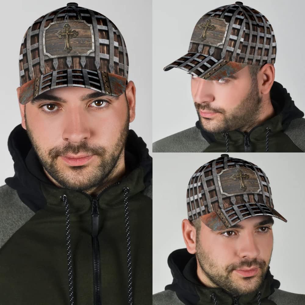 Jesus Cross Baseball Cap - Christian Hats for Men and Women Trucker Hats Custom Hats Gifts For Men & Women