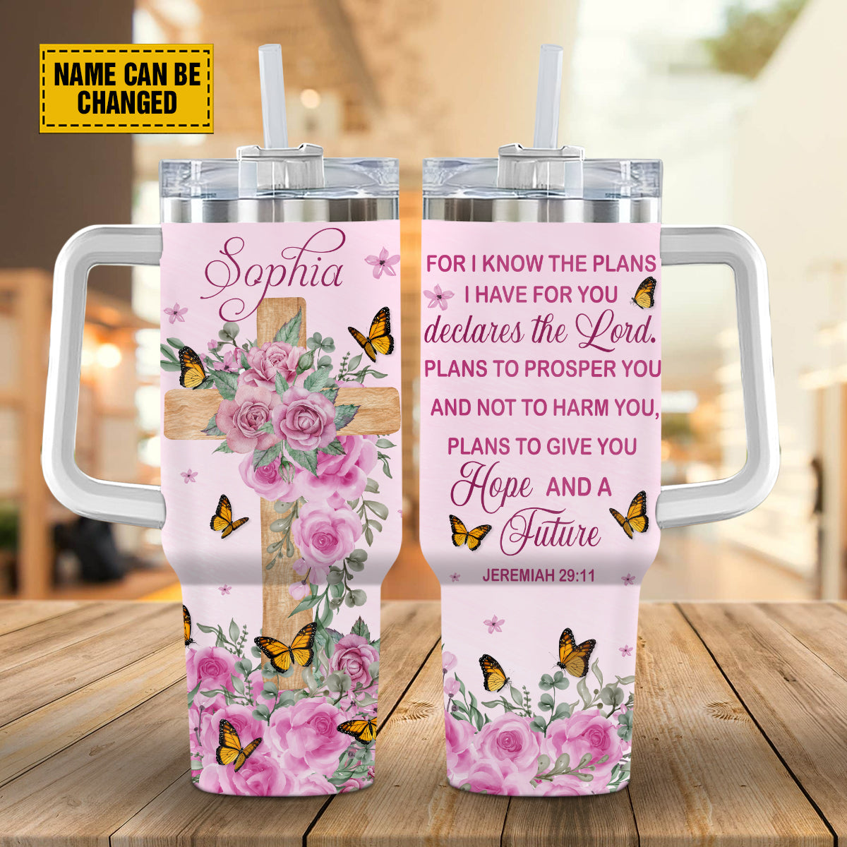 Jesus Cross Rose Custom Stanley Cup 40 oz 30 oz Tumbler With HandleTVC2301694