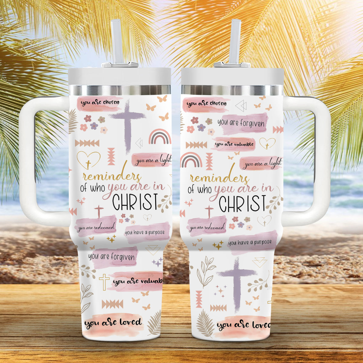 Jesus God Affirmation Custom Stanley Cup 40 oz 30 oz Tumbler With HandleTVC2301690