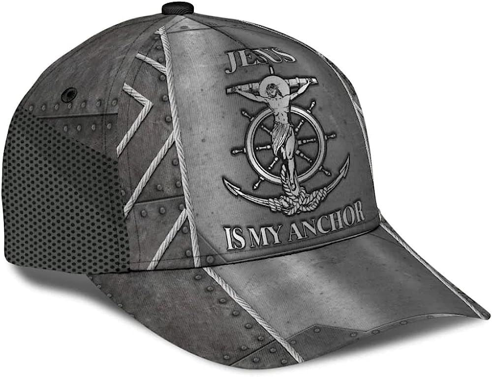 Jesus Is My Anchor Baseball Cap Hat  Trucker Hats Custom Hats Gifts For Men & Women