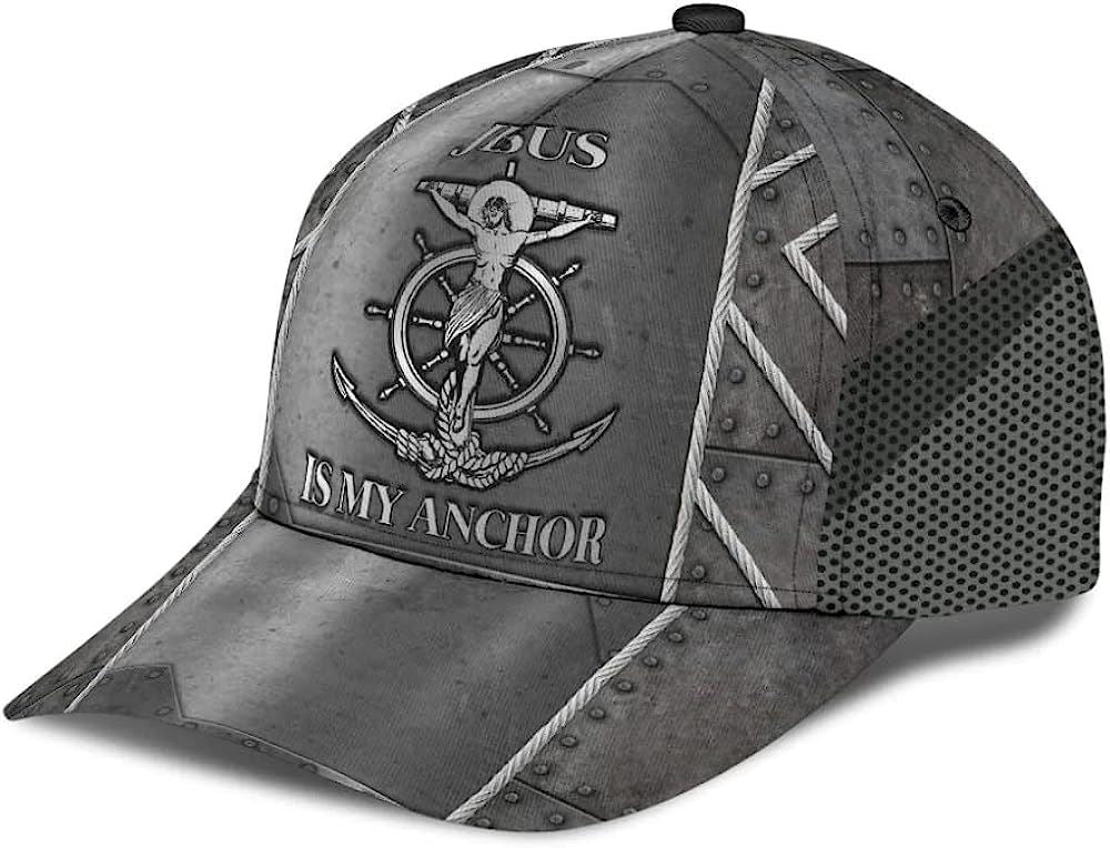 Jesus Is My Anchor Baseball Cap Hat  Trucker Hats Custom Hats Gifts For Men & Women