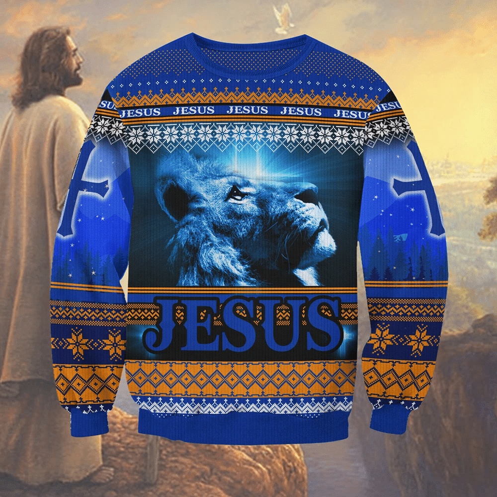 Jesus Is My Everything Ugly Christmas Sweater Adult 3D Funny Matching for family