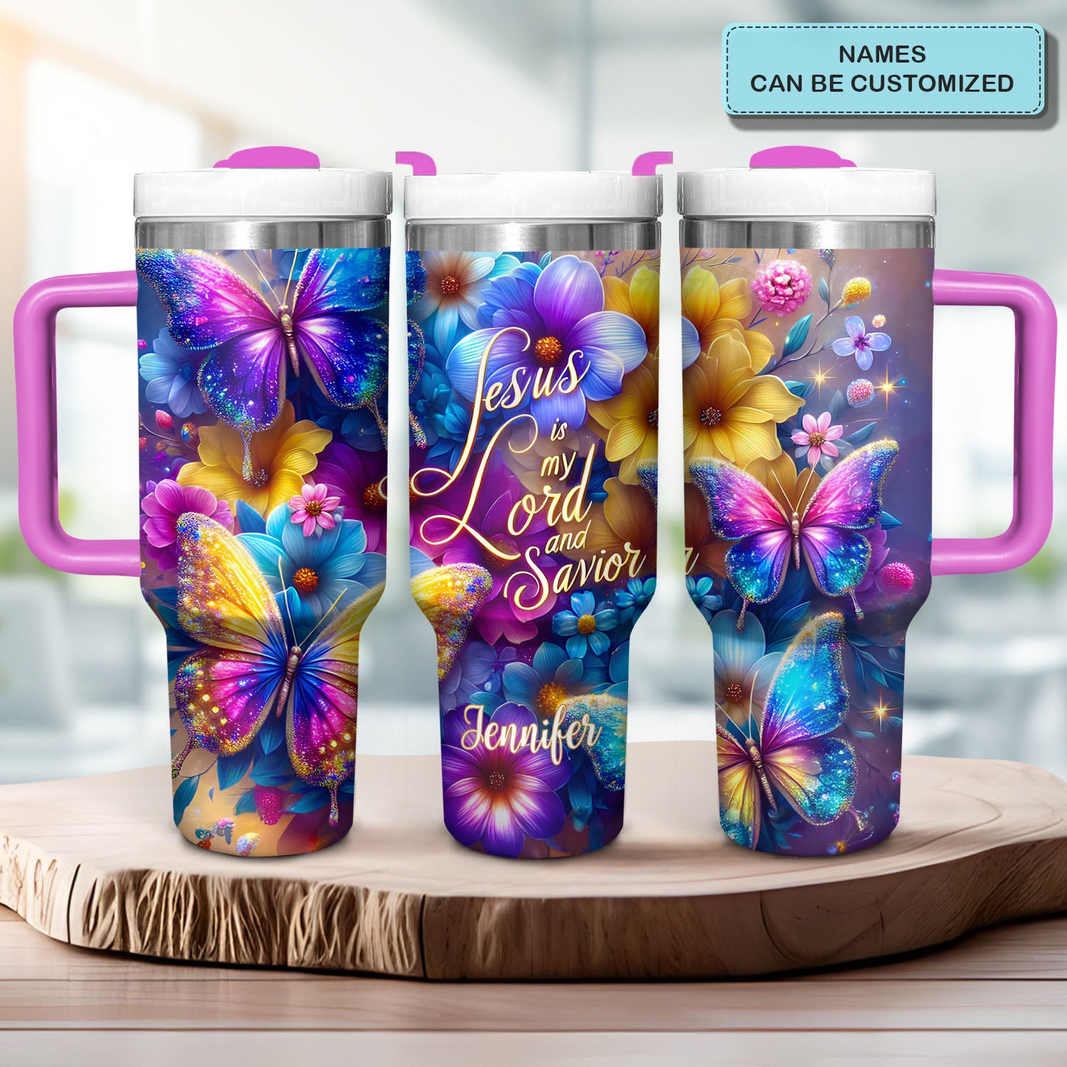 Jesus Is My Lord And Savior Custom Stanley Cup 40 oz 30 oz Tumbler With HandleTVC2301723