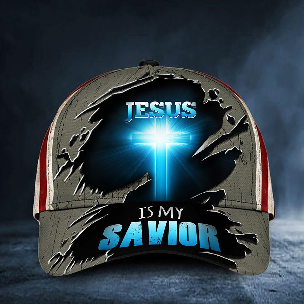 Jesus Is My Savior American Flag Classic Cap Trucker Hats Custom Hats Gifts For Men & Women