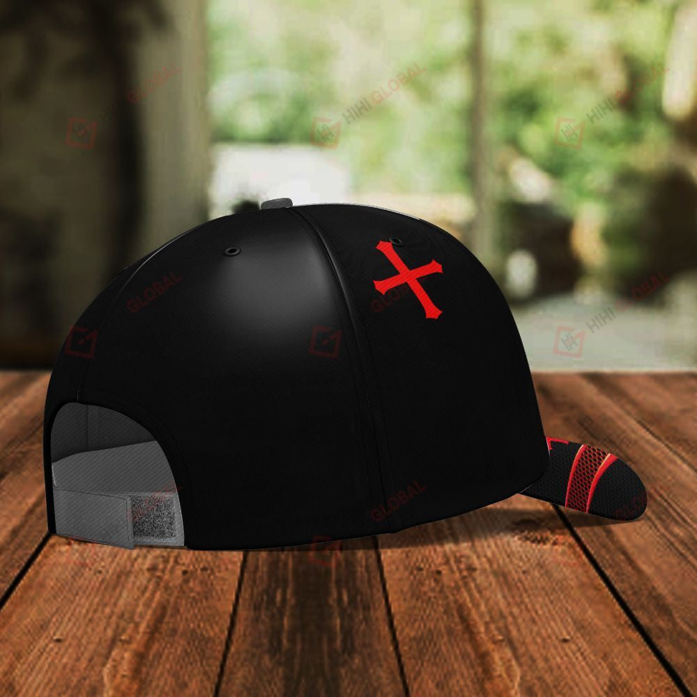 Jesus Is my Savior Christ God Knight Classic 3d CapAll Over Printed Trucker Hats Custom Hats Gifts For Men & Women