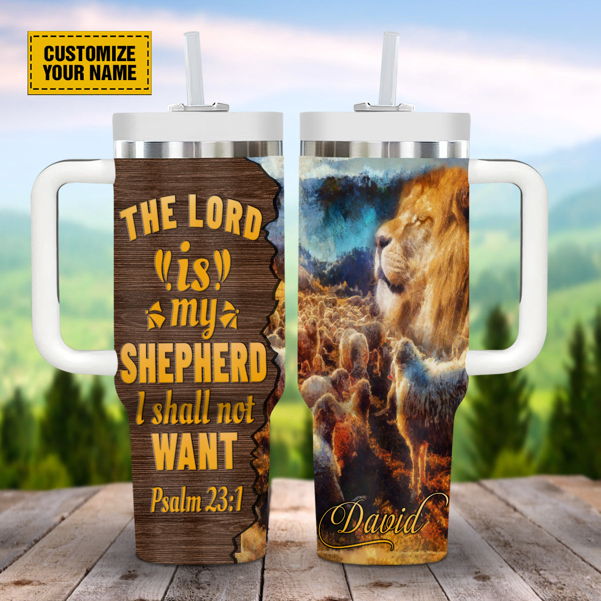 Jesus Lion Lamb Custom Stanley Cup 40 oz 30 oz Tumbler With HandleTVC2301693