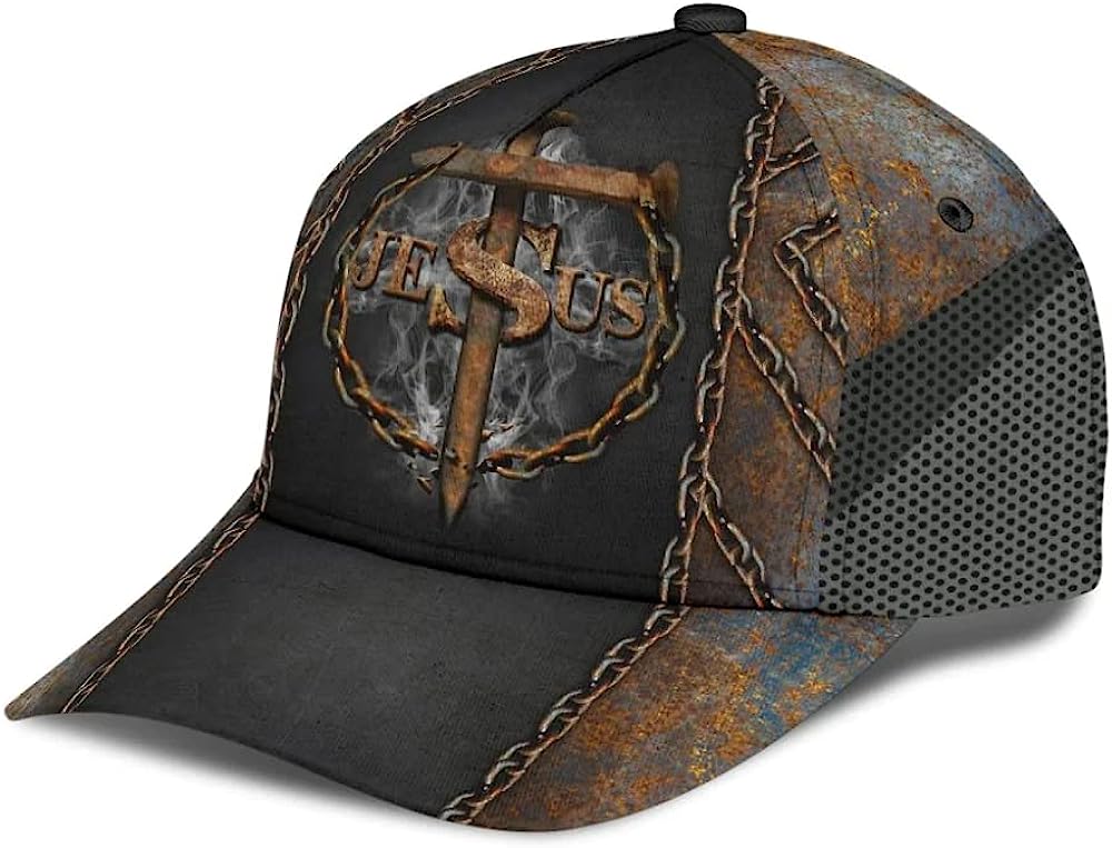 Jesus Nail Cross Crown Of Thorn Baseball Cap - Christian Hats for Men and Women Trucker Hats Custom Hats Gifts For Men & Women