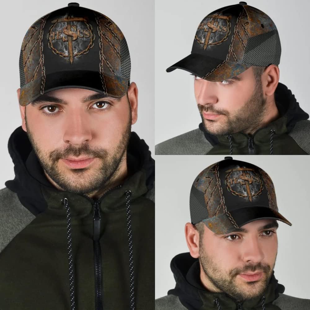 Jesus Nail Cross Crown Of Thorn Baseball Cap - Christian Hats for Men and Women Trucker Hats Custom Hats Gifts For Men & Women